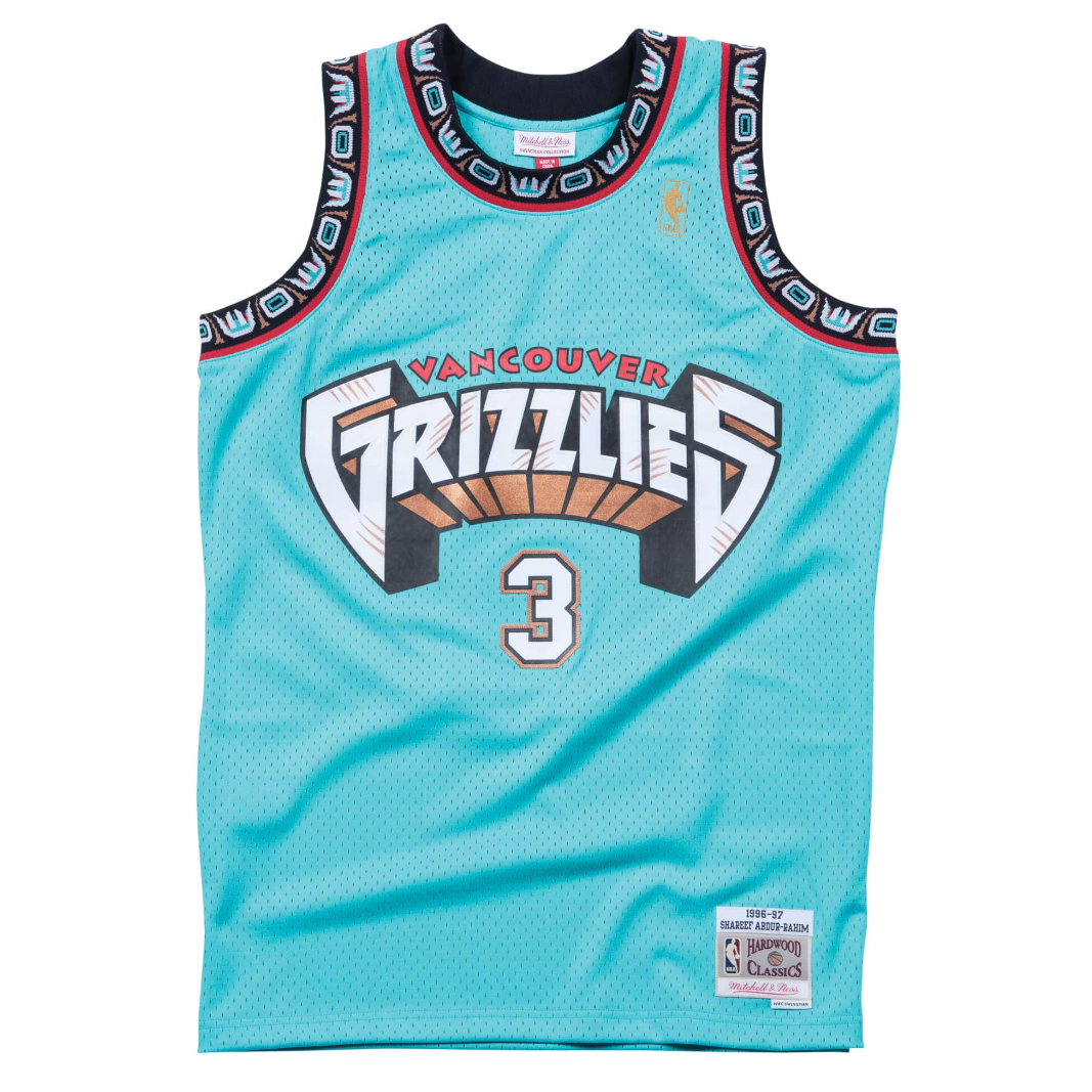 M&N Vancouver Grizzlies Shareef Abdur-Rahim Swingman Jersey (1996-97/Road)